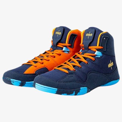 Борцовки Clinch Control сине-оранжевые C423