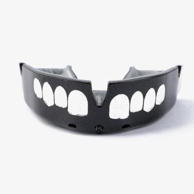 Боксерская капа Opro Silver Level Black Grillz