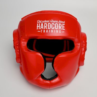 Классический боксерский шлем Hardcore Training Base Red