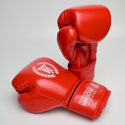 Боксерские перчатки Hardcore Training Base PU Red