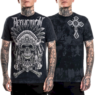 Двусторонняя футболка Affliction Silent Rain