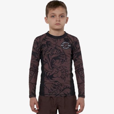 Детский рашгард Hardcore Training Heraldry Brown LS