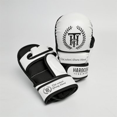 Гибридные перчатки Hardcore Training Base PU White