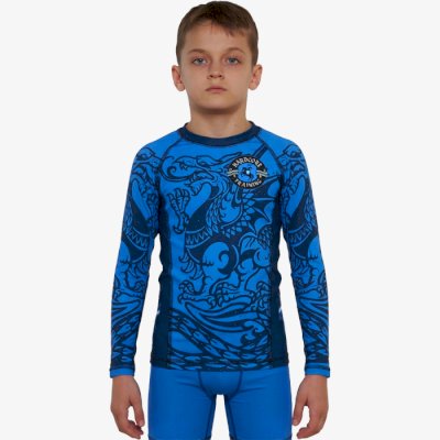 Детский рашгард Hardcore Training Heraldry Blue LS