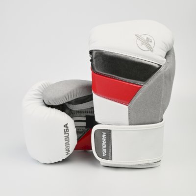 Боксерские перчатки Hayabusa T3 White/Red