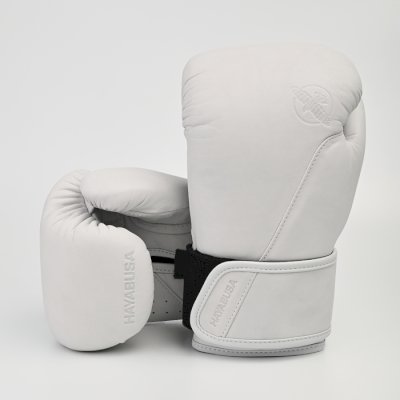 Боксерские перчатки Hayabusa T360 Leather Boxing Gloves бело-серые